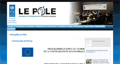 Desktop Screenshot of le-pole.org